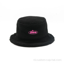 Aangepaste lambwool emmer cap hoed